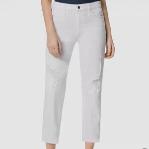 Joe's Jeans The Scout Midrise Slim Boyfriend White Size 25